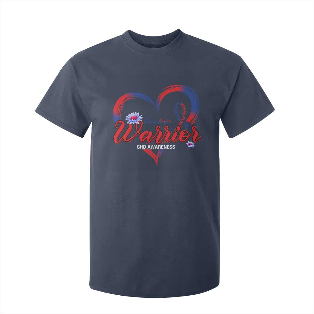 I'm A Heart Warrior T Shirt For Kid Congenital Heart Disease CHD Support