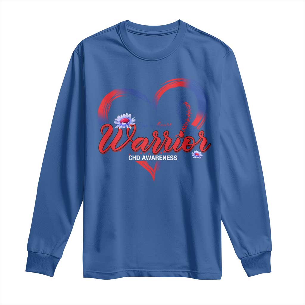 I'm A Heart Warrior Long Sleeve Shirt Congenital Heart Disease CHD Support