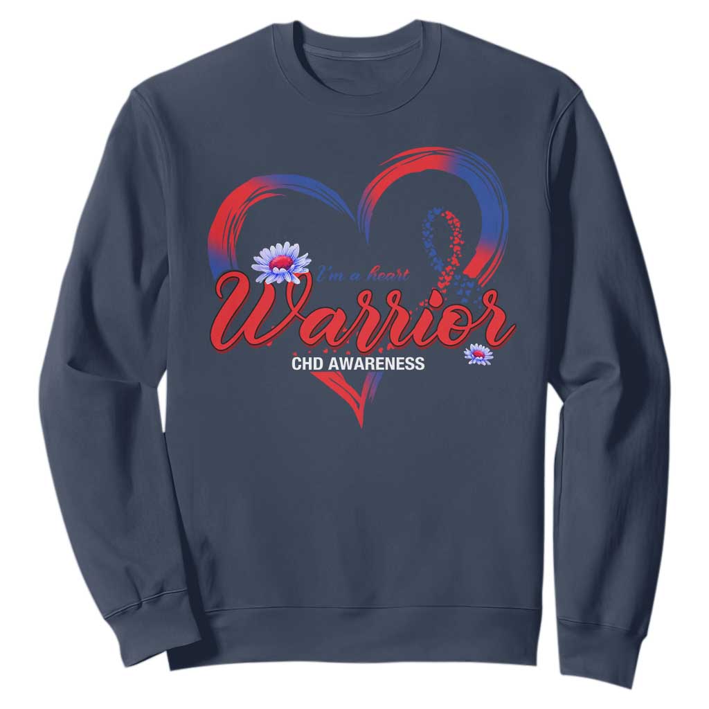 I'm A Heart Warrior Sweatshirt Congenital Heart Disease CHD Support
