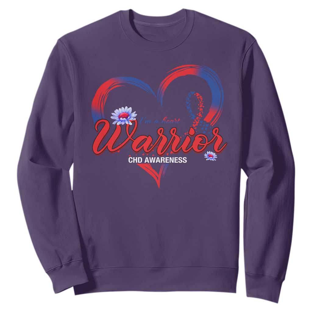 I'm A Heart Warrior Sweatshirt Congenital Heart Disease CHD Support