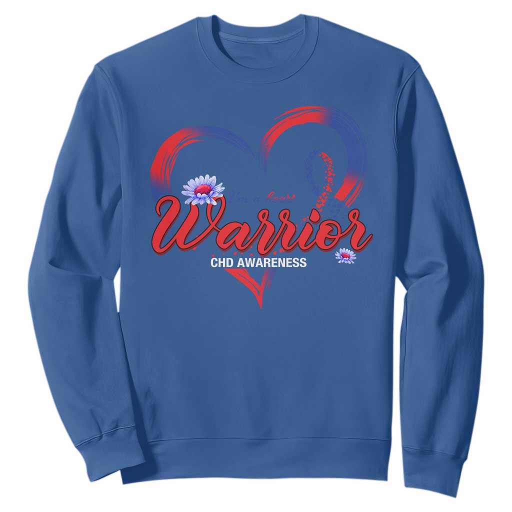 I'm A Heart Warrior Sweatshirt Congenital Heart Disease CHD Support