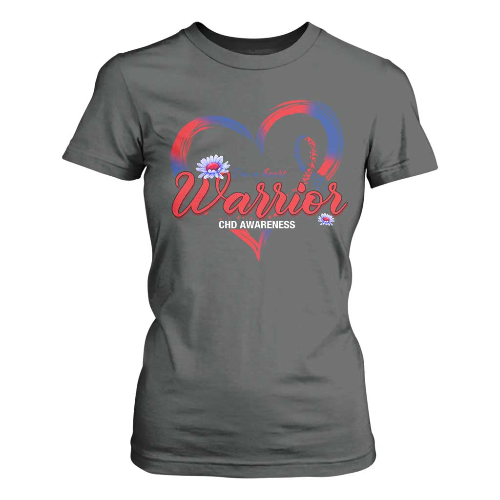I'm A Heart Warrior T Shirt For Women Congenital Heart Disease CHD Support