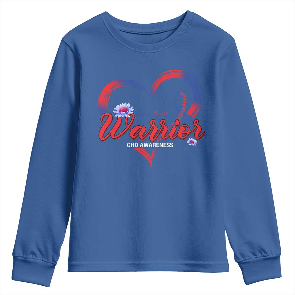 I'm A Heart Warrior Youth Sweatshirt Congenital Heart Disease CHD Support