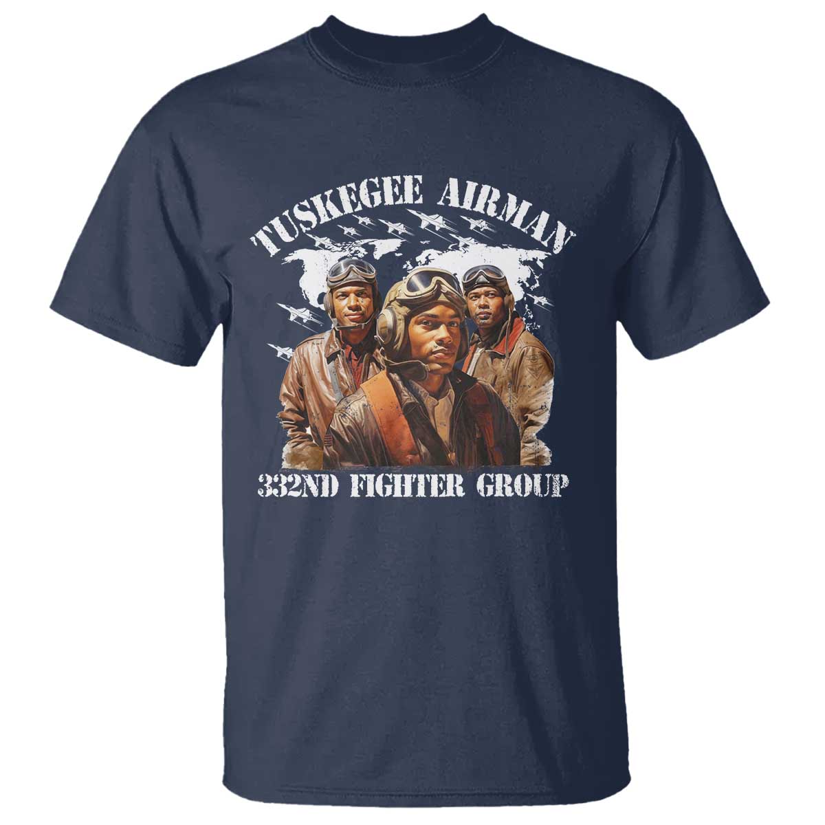 tuskegee-airman-t-shirt-332nd-fighter-group-black-history-month