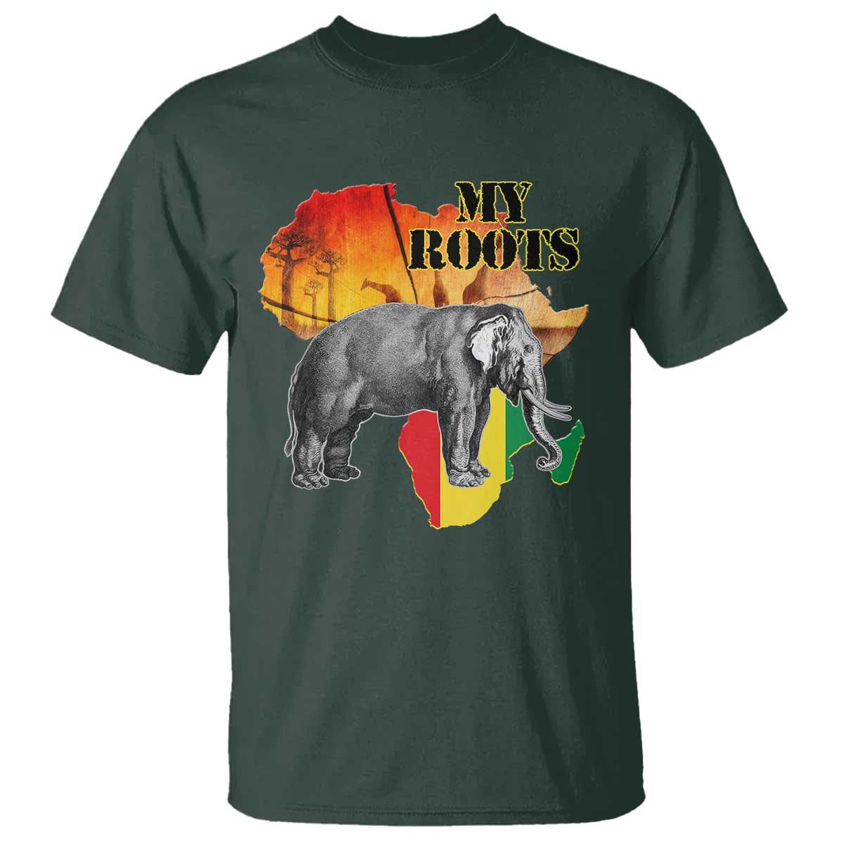 africa-roots-t-shirt-my-roots-africa-map-black-history-elephant