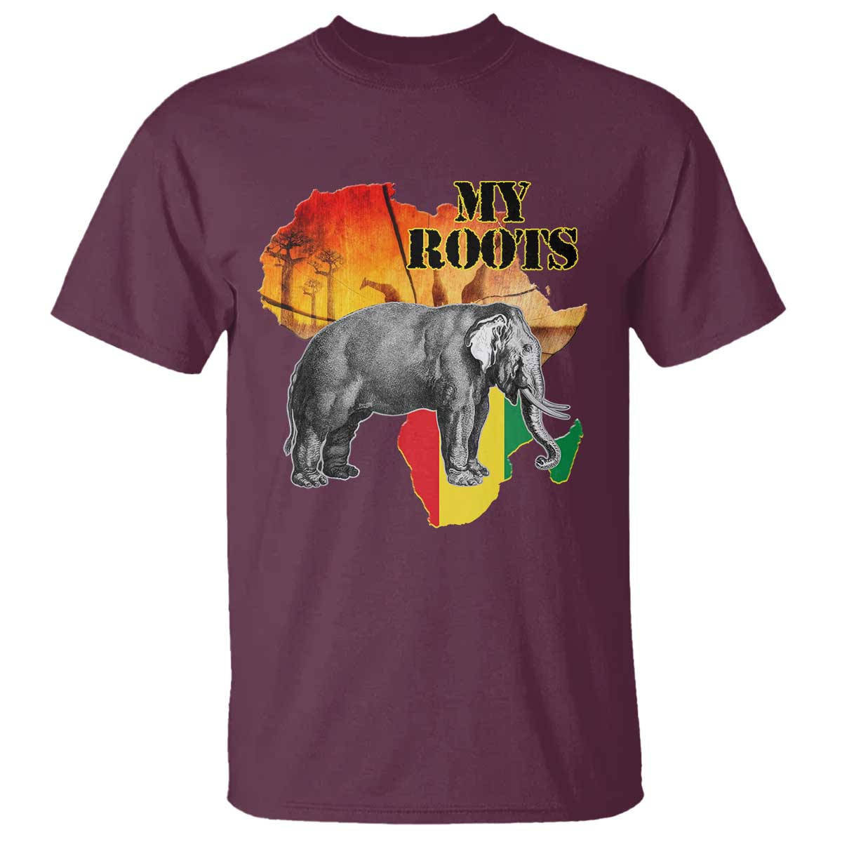 africa-roots-t-shirt-my-roots-africa-map-black-history-elephant