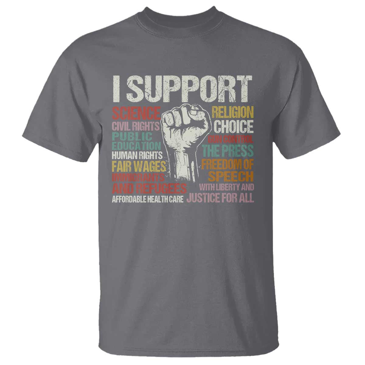 i-support-progressive-liberal-human-rights-t-shirt-vintage-hand-fist