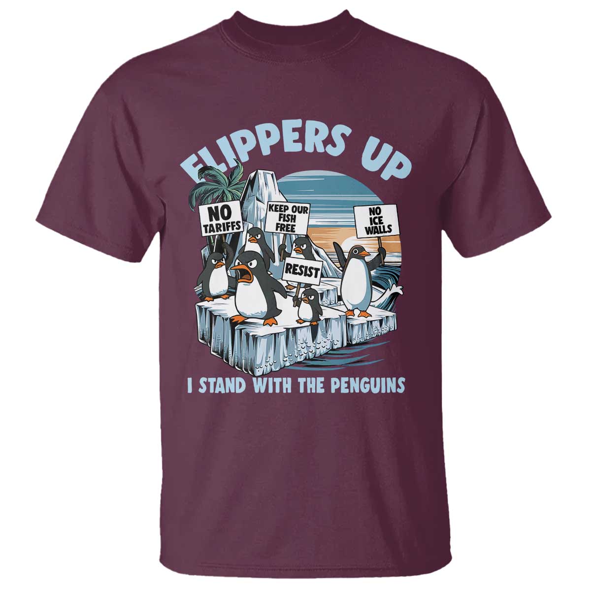 flippers-up-i-stand-with-the-peinguins-t-shirt-penguins-tariff-resist