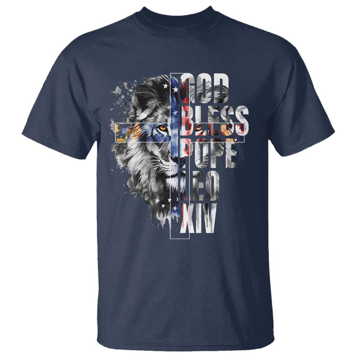 god-bless-pope-leo-xiv-t-shirt-lion-american-flag