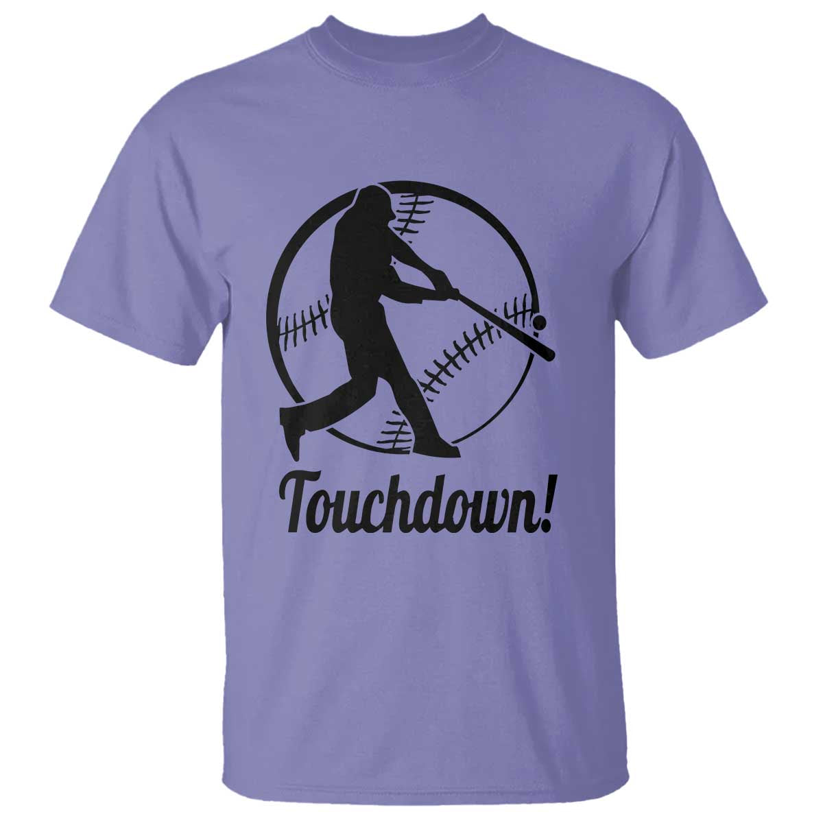 funny-baseball-t-shirt-touchdown-sports-fan-softball-player