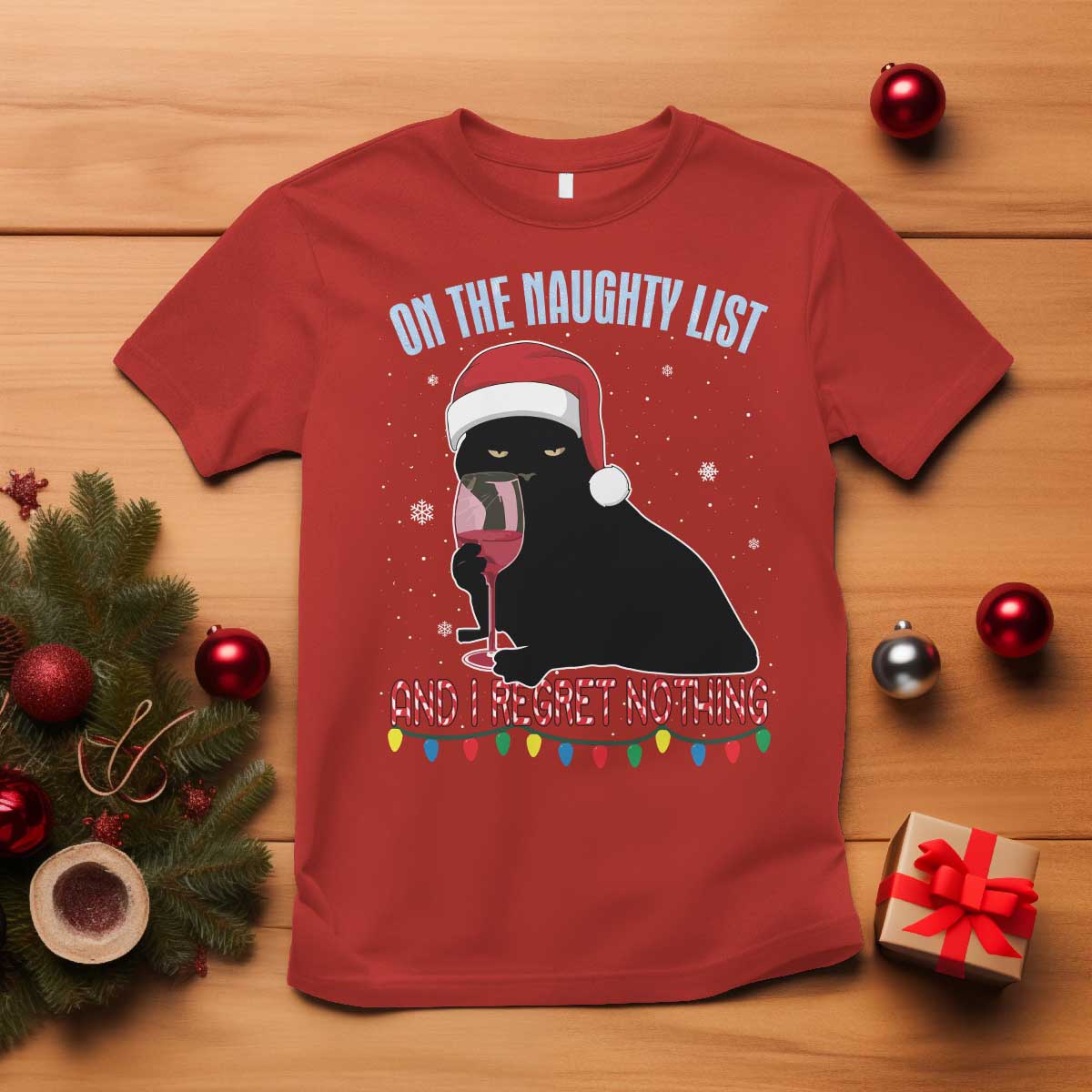 funny-christmas-black-cat-t-shirt-on-the-naughty-list-and-i-regret-nothing-candy-cane