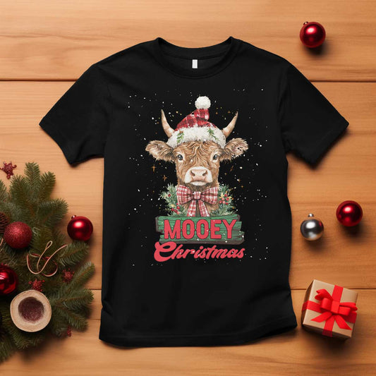 funny-christmas-highland-cow-t-shirt-mooey-christmas-western-cow-santa-hat