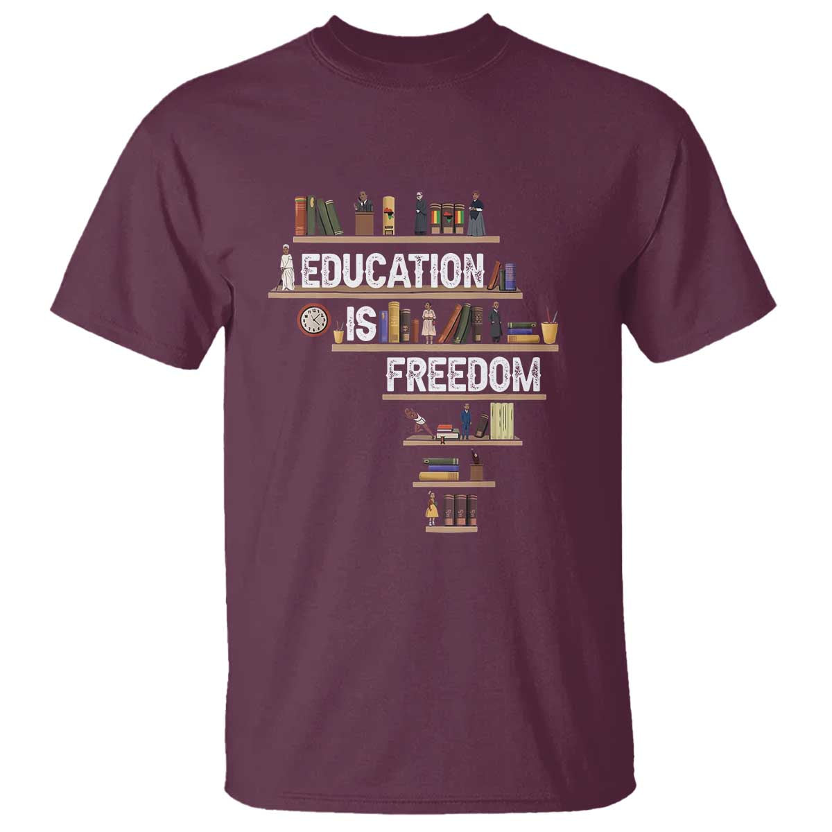 education-is-freedom-t-shirt-black-history-month-teacher-black-leaders-figure