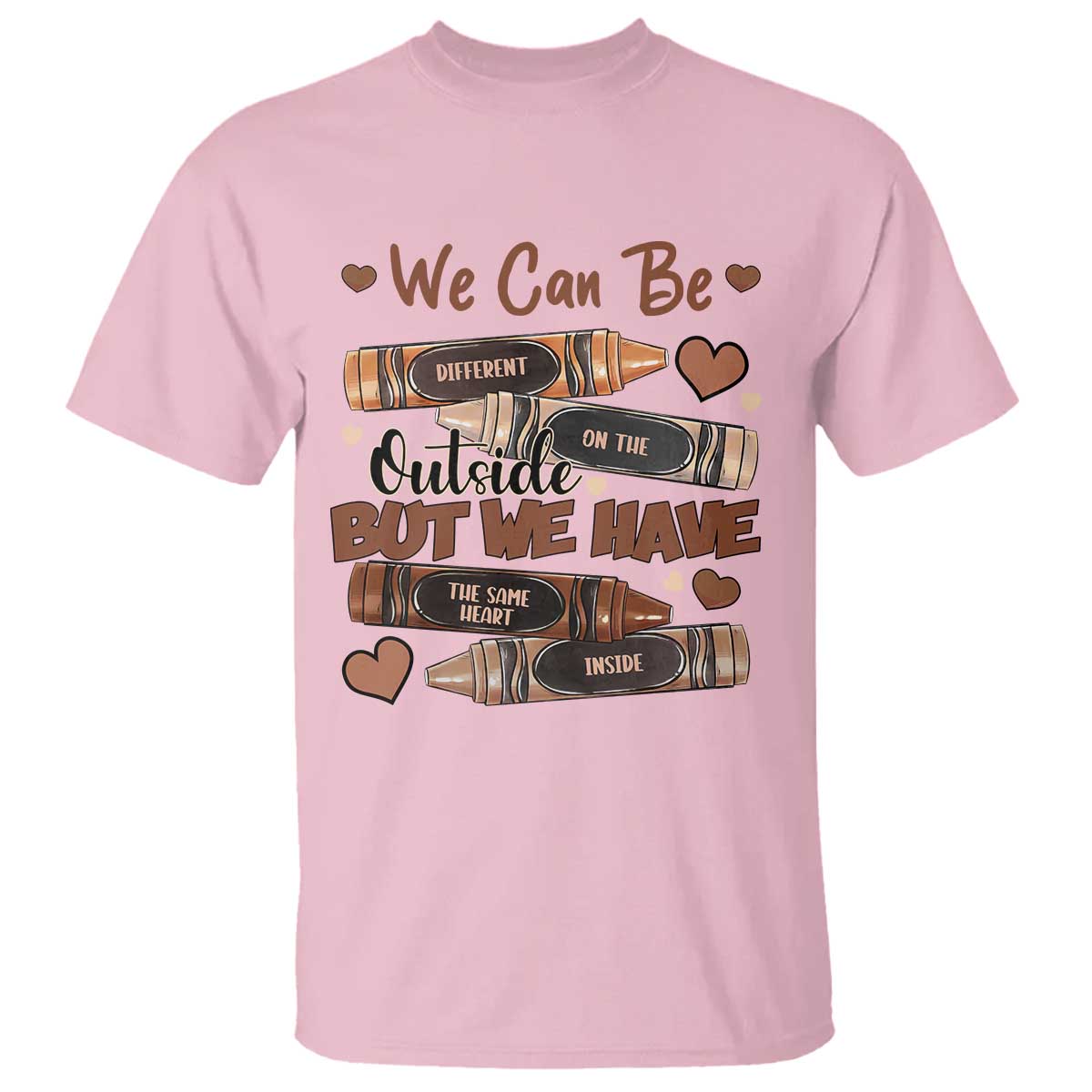 african-american-teacher-t-shirt-we-can-be-different-on-the-outside-but-we-have-the-same-heart-inside-melanin-crayons