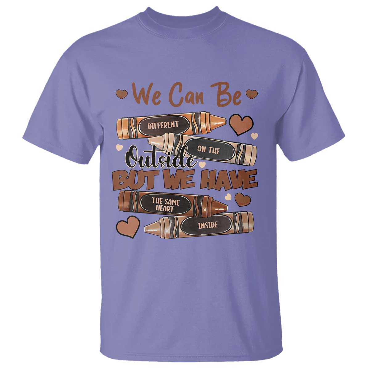 african-american-teacher-t-shirt-we-can-be-different-on-the-outside-but-we-have-the-same-heart-inside-melanin-crayons