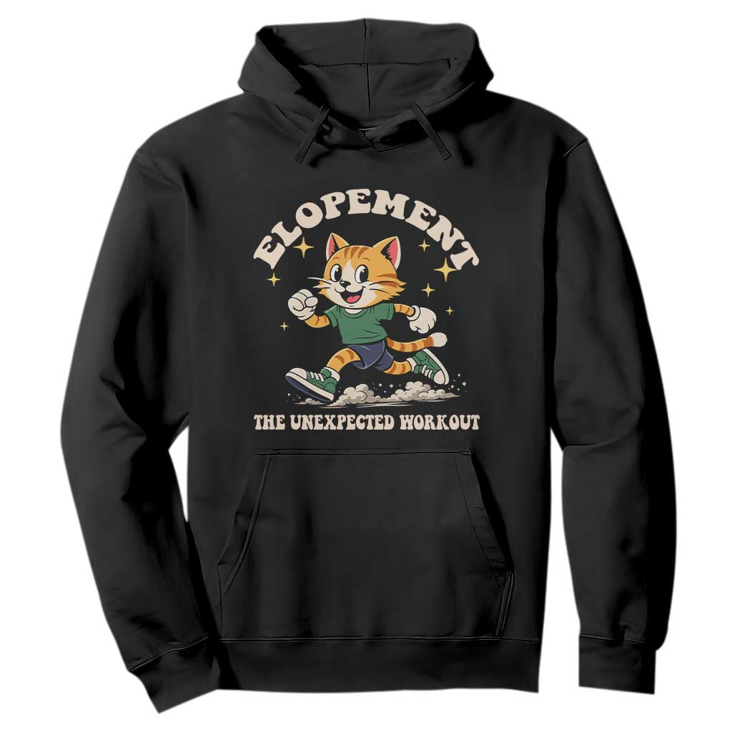 Elopement The Unexpected Workout Hoodie Autism Neurodiversity Cat