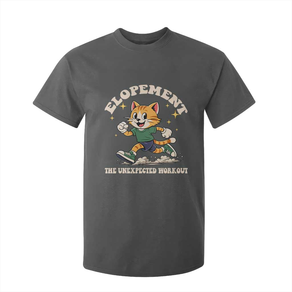 Elopement The Unexpected Workout T Shirt For Kid Autism Neurodiversity Cat