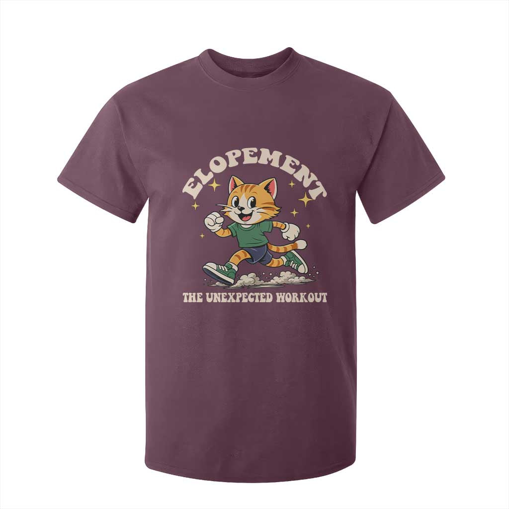 Elopement The Unexpected Workout T Shirt For Kid Autism Neurodiversity Cat