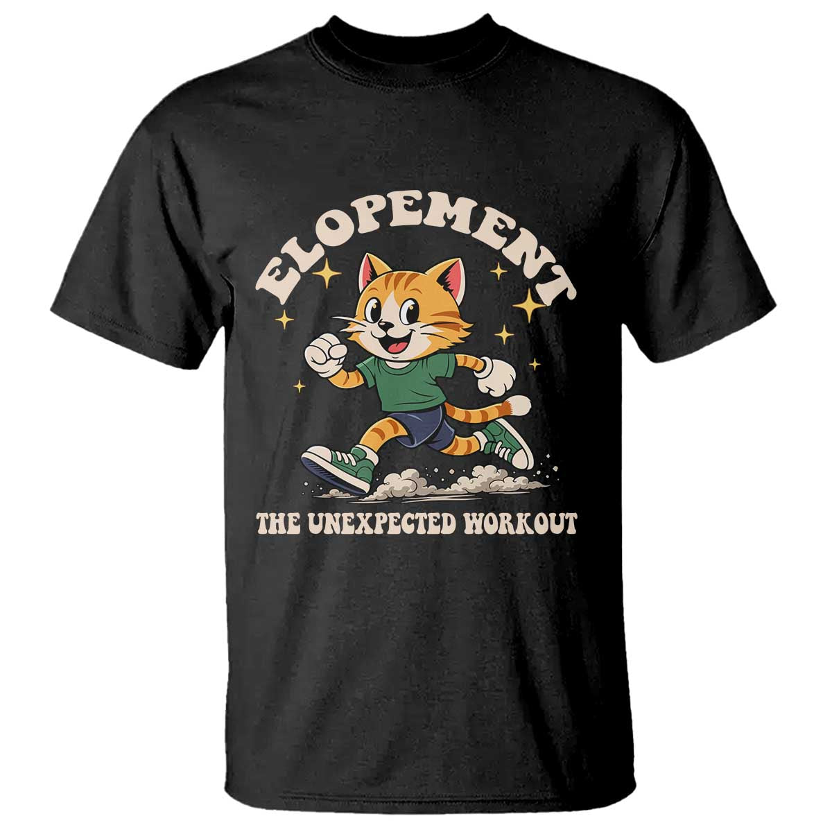 Elopement The Unexpected Workout T Shirt Autism Neurodiversity Cat