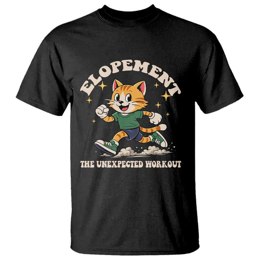 Elopement The Unexpected Workout T Shirt Autism Neurodiversity Cat