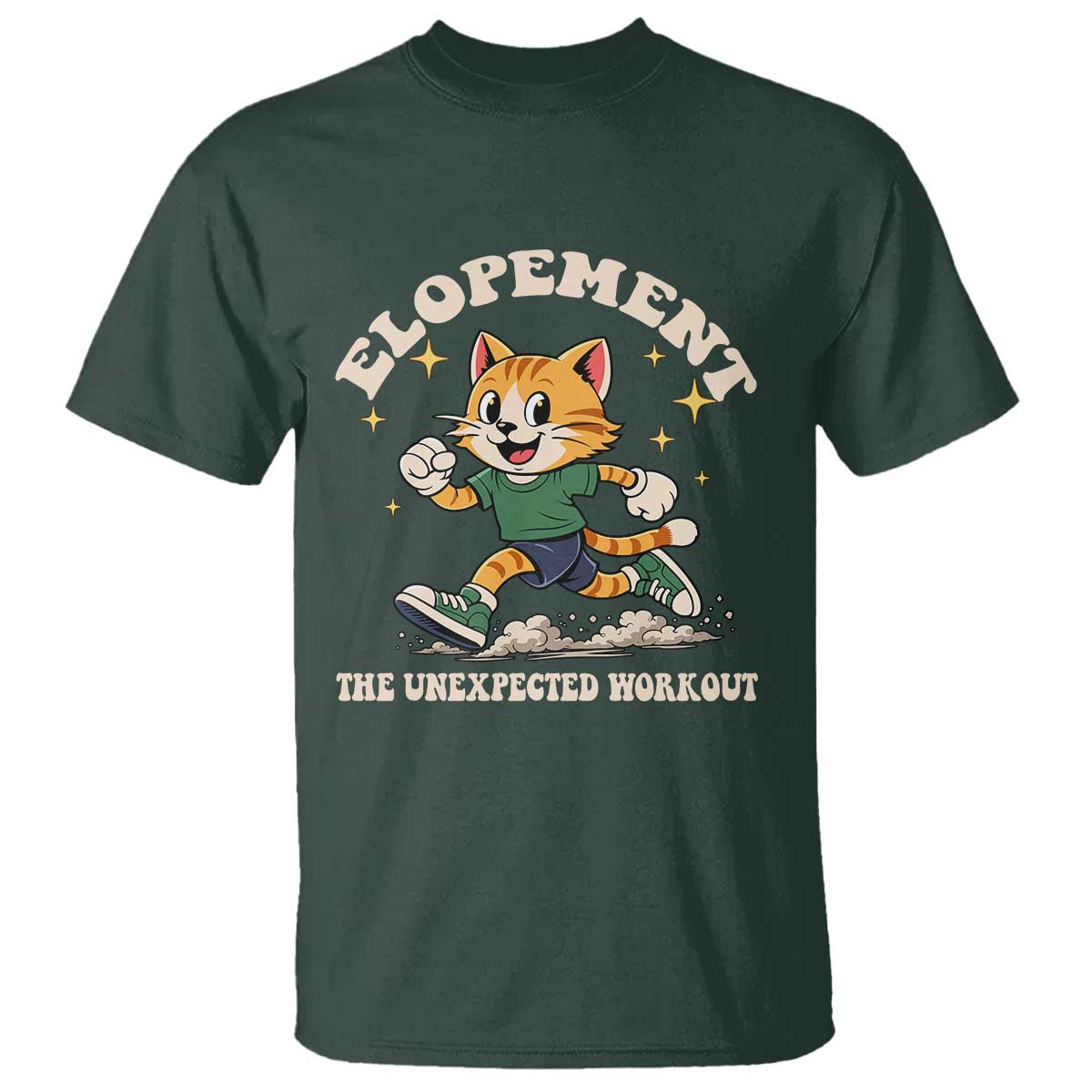 Elopement The Unexpected Workout T Shirt Autism Neurodiversity Cat