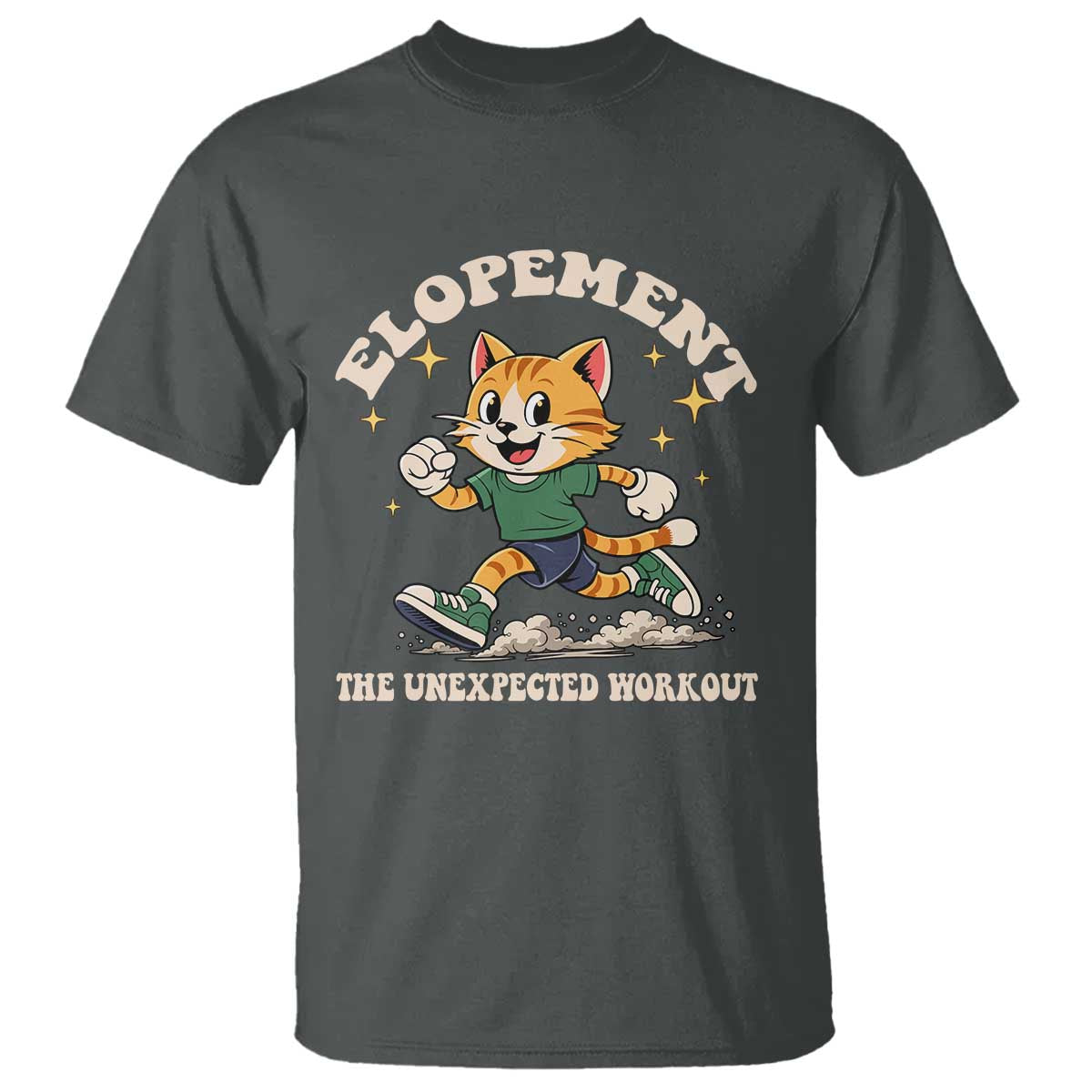 Elopement The Unexpected Workout T Shirt Autism Neurodiversity Cat