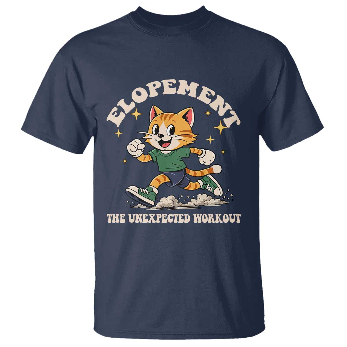 Elopement The Unexpected Workout T Shirt Autism Neurodiversity Cat