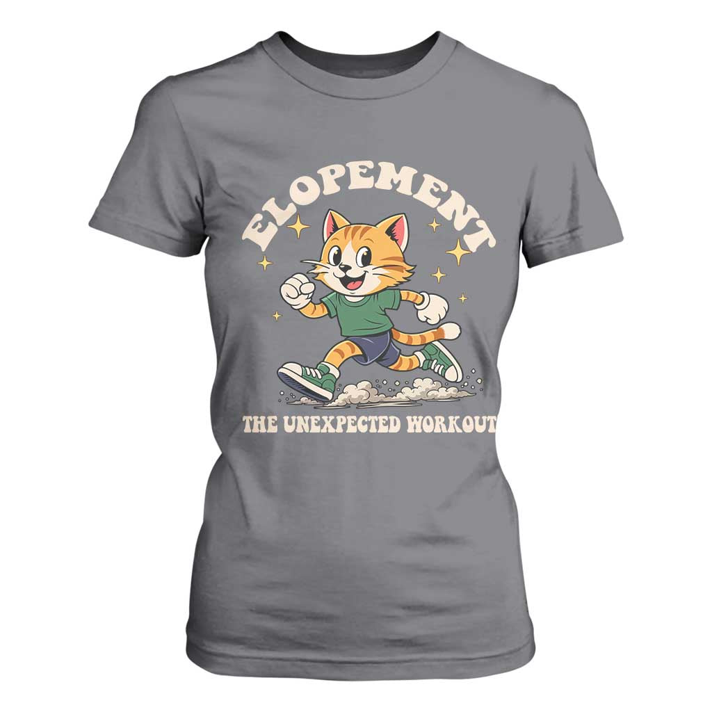 Elopement The Unexpected Workout T Shirt For Women Autism Neurodiversity Cat