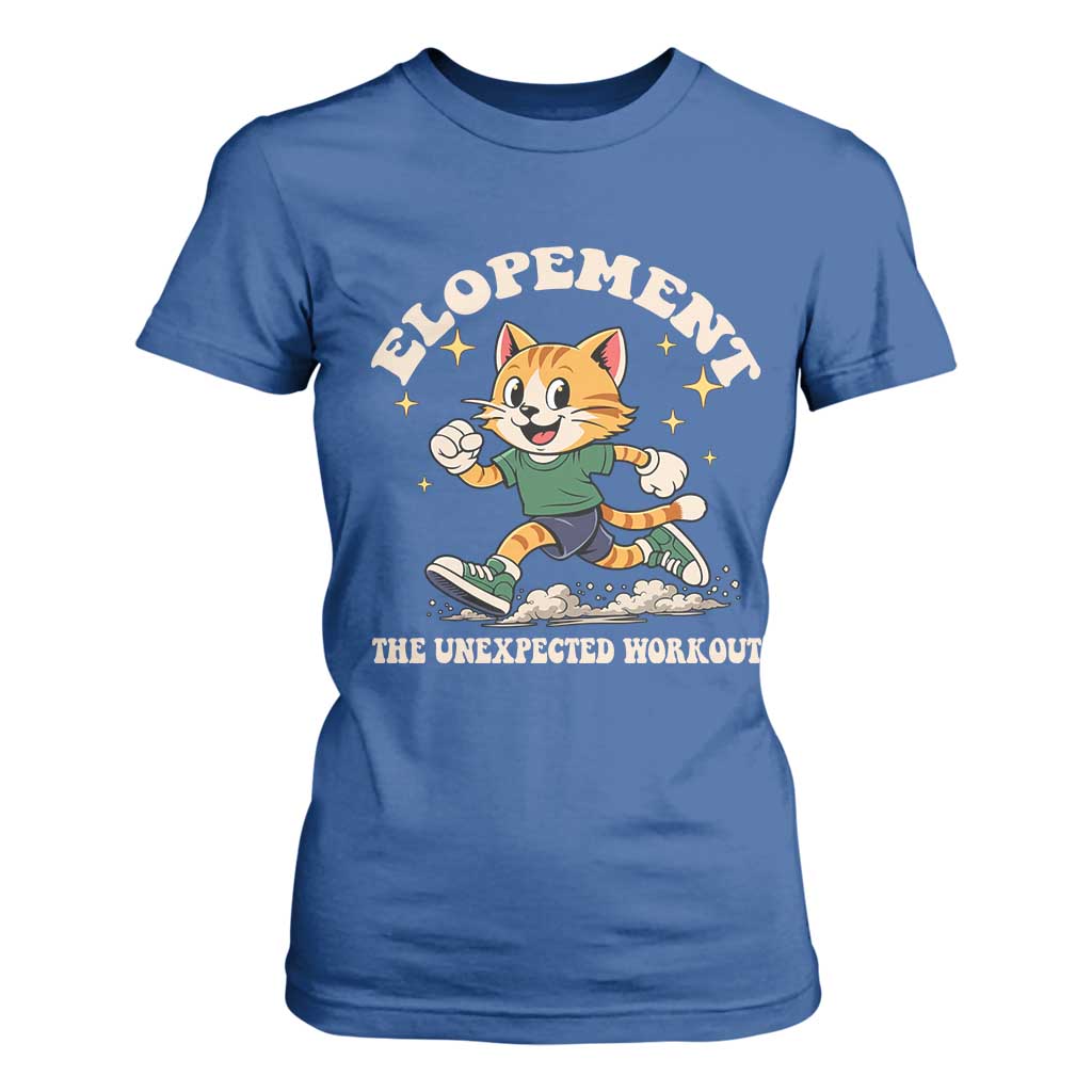 Elopement The Unexpected Workout T Shirt For Women Autism Neurodiversity Cat