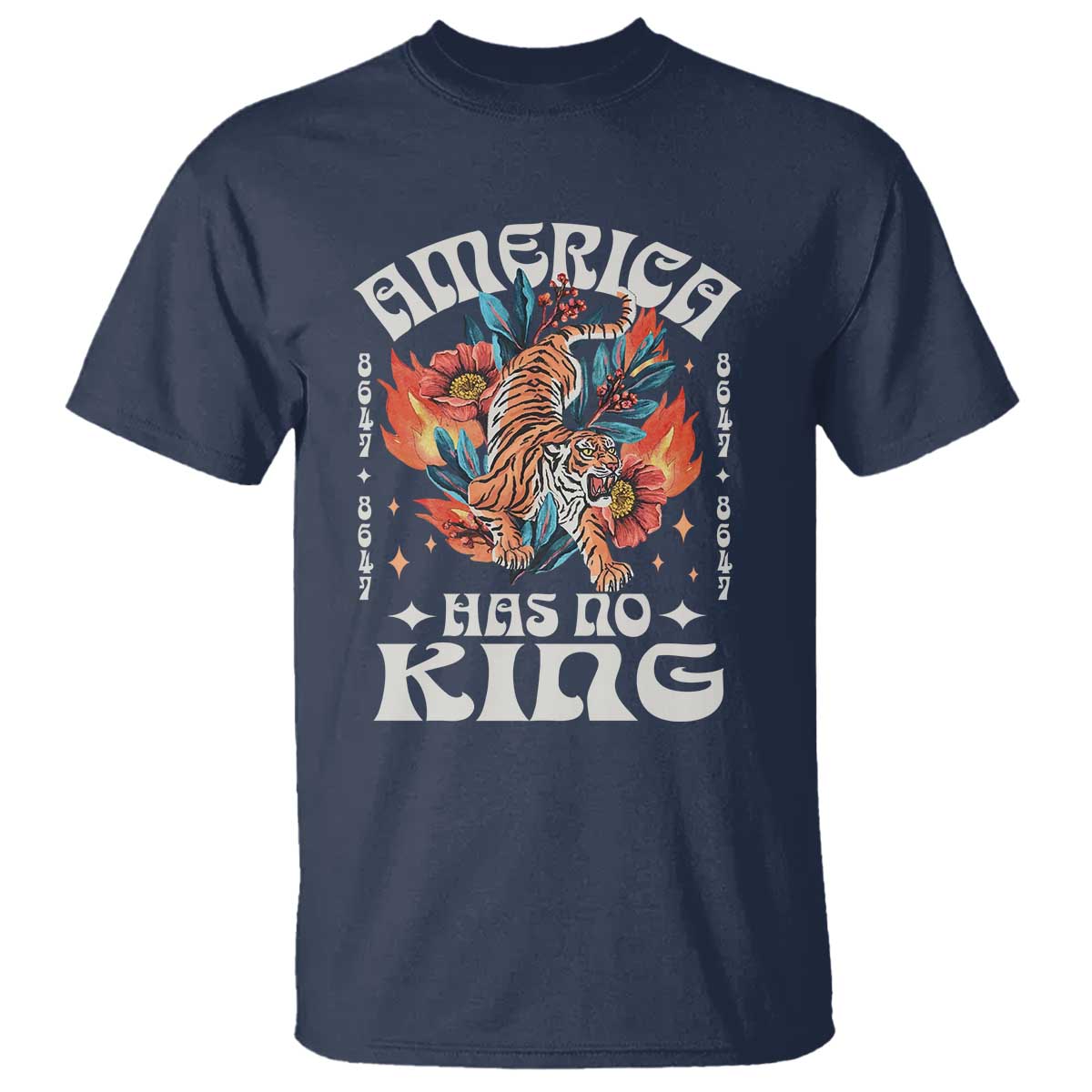 funny-america-has-no-king-8647-t-shirt-vintage-boho-orange-tiger