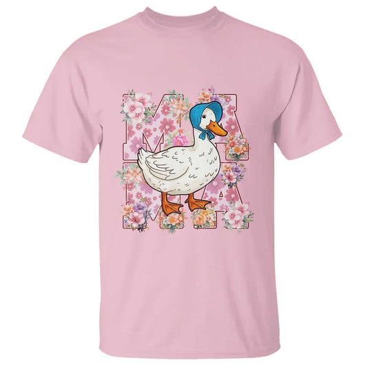 funny-silly-mama-goose-t-shirt-boho-flower-mothers-day