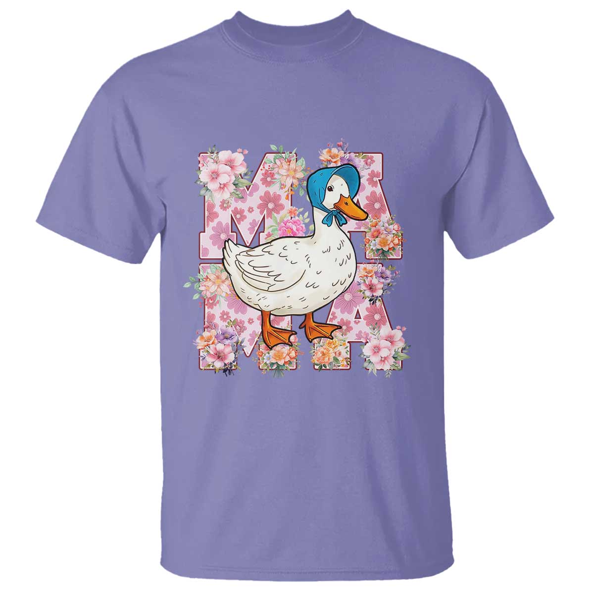 funny-silly-mama-goose-t-shirt-boho-flower-mothers-day