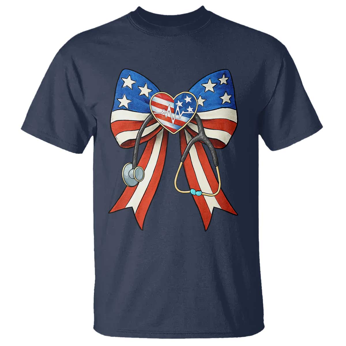 funny-4th-of-july-nurse-american-flag-coquette-bow-t-shirt