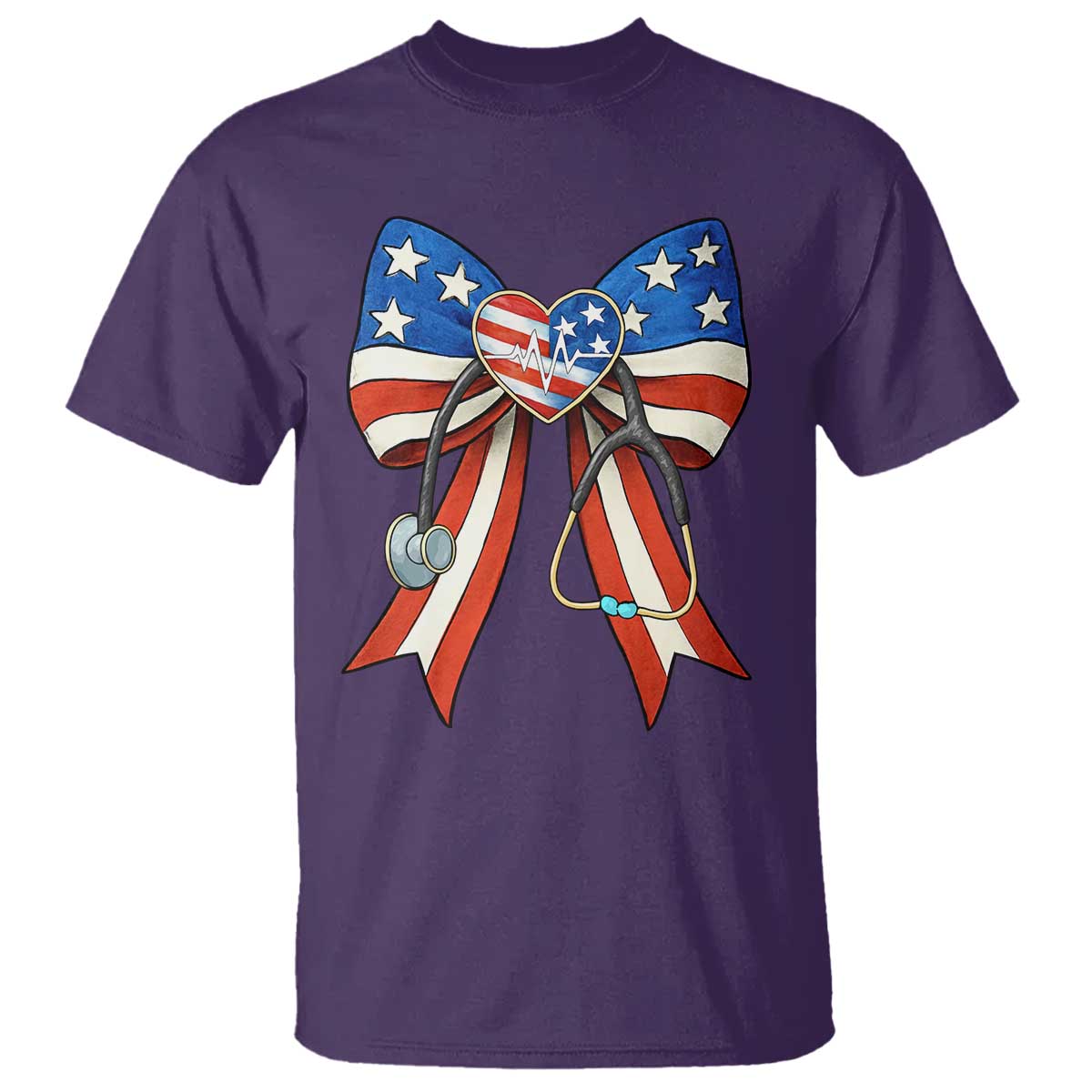 funny-4th-of-july-nurse-american-flag-coquette-bow-t-shirt