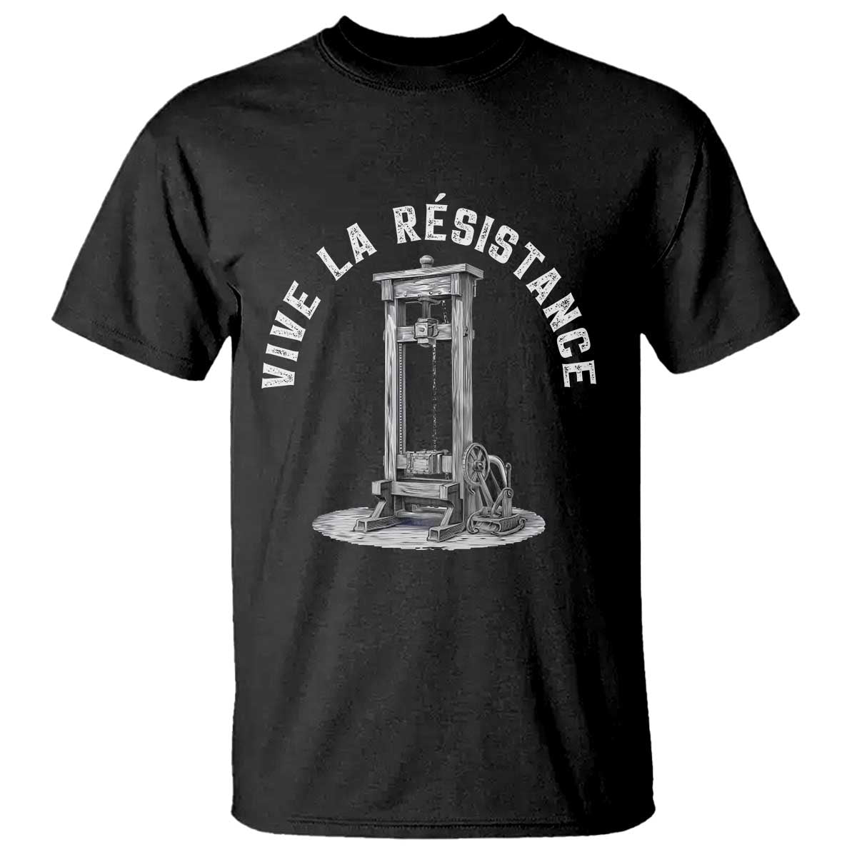 funny-vive-la-resistance-t-shirt-femme-feminist-vintage-guillotine