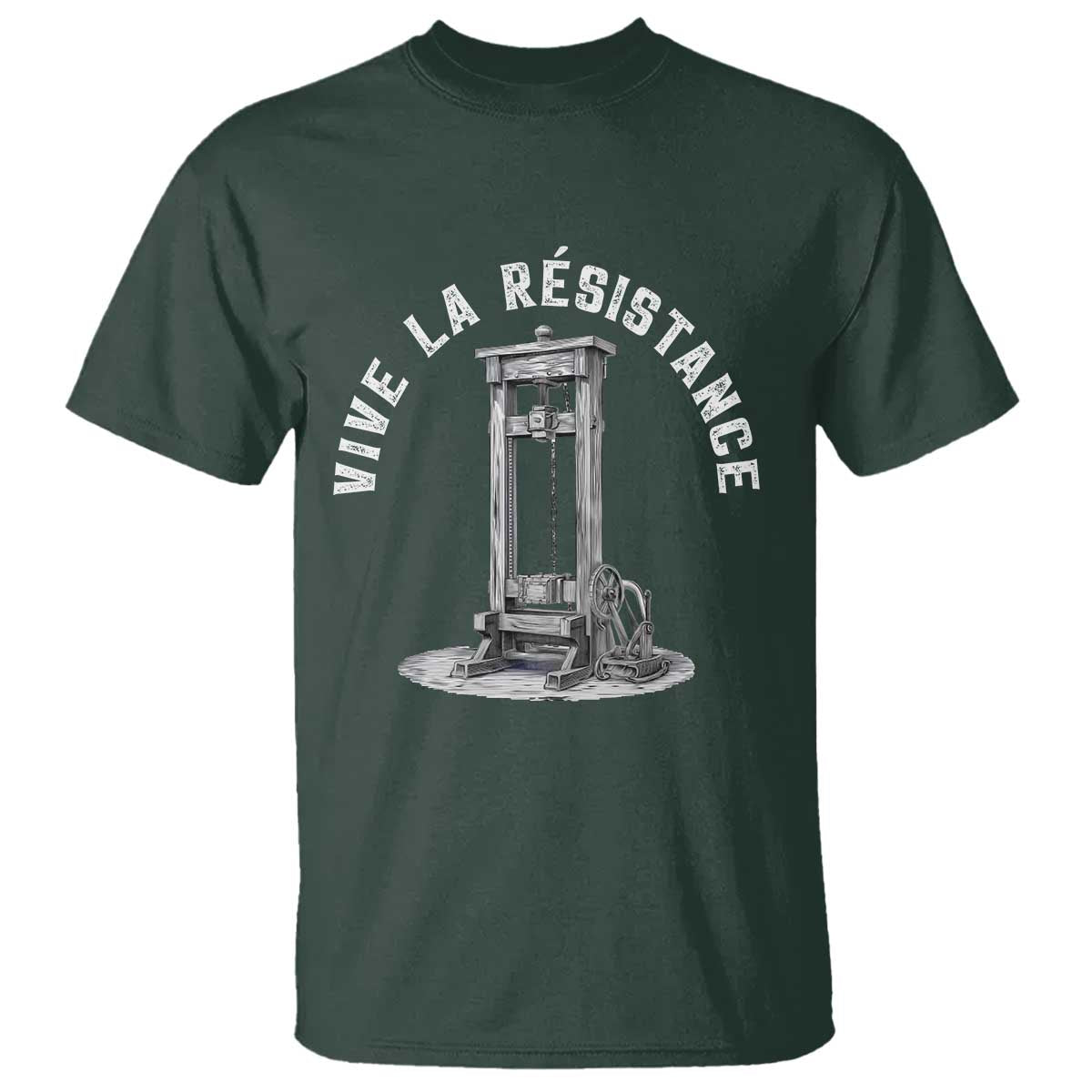 funny-vive-la-resistance-t-shirt-femme-feminist-vintage-guillotine