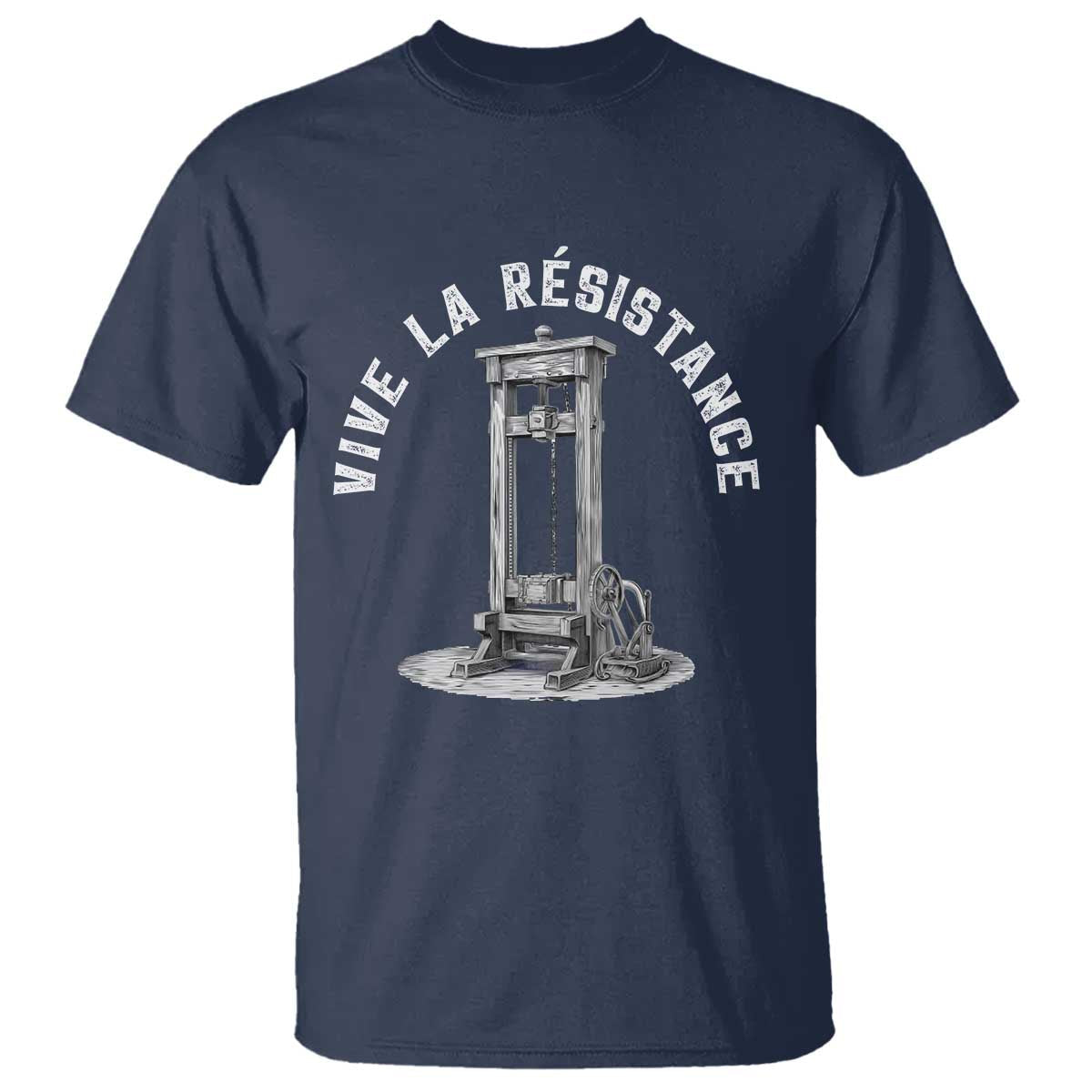 funny-vive-la-resistance-t-shirt-femme-feminist-vintage-guillotine