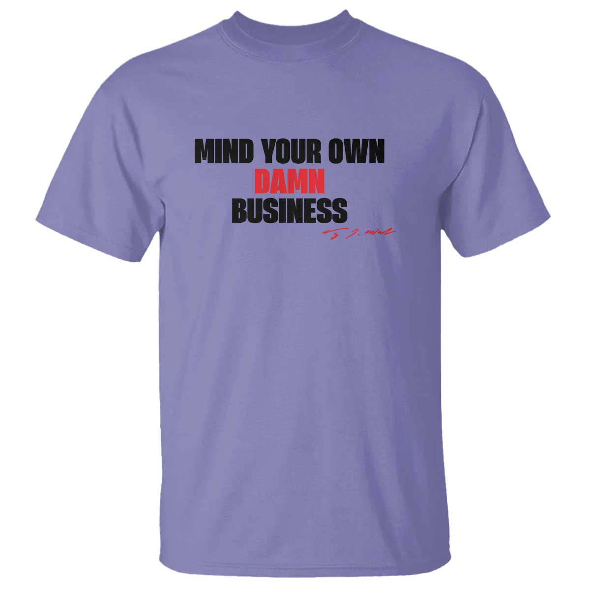funny-walz-t-shirt-mind-your-own-damn-business-signature