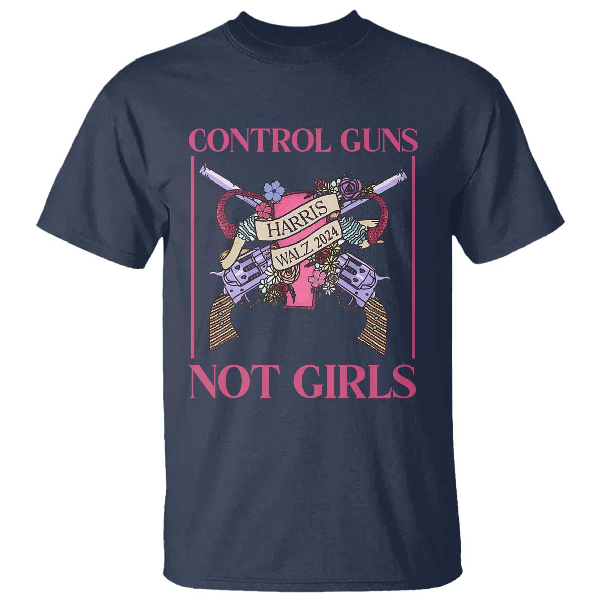 harris-walz-feminist-t-shirt-control-guns-not-girls-womens-rights-roses-uterus