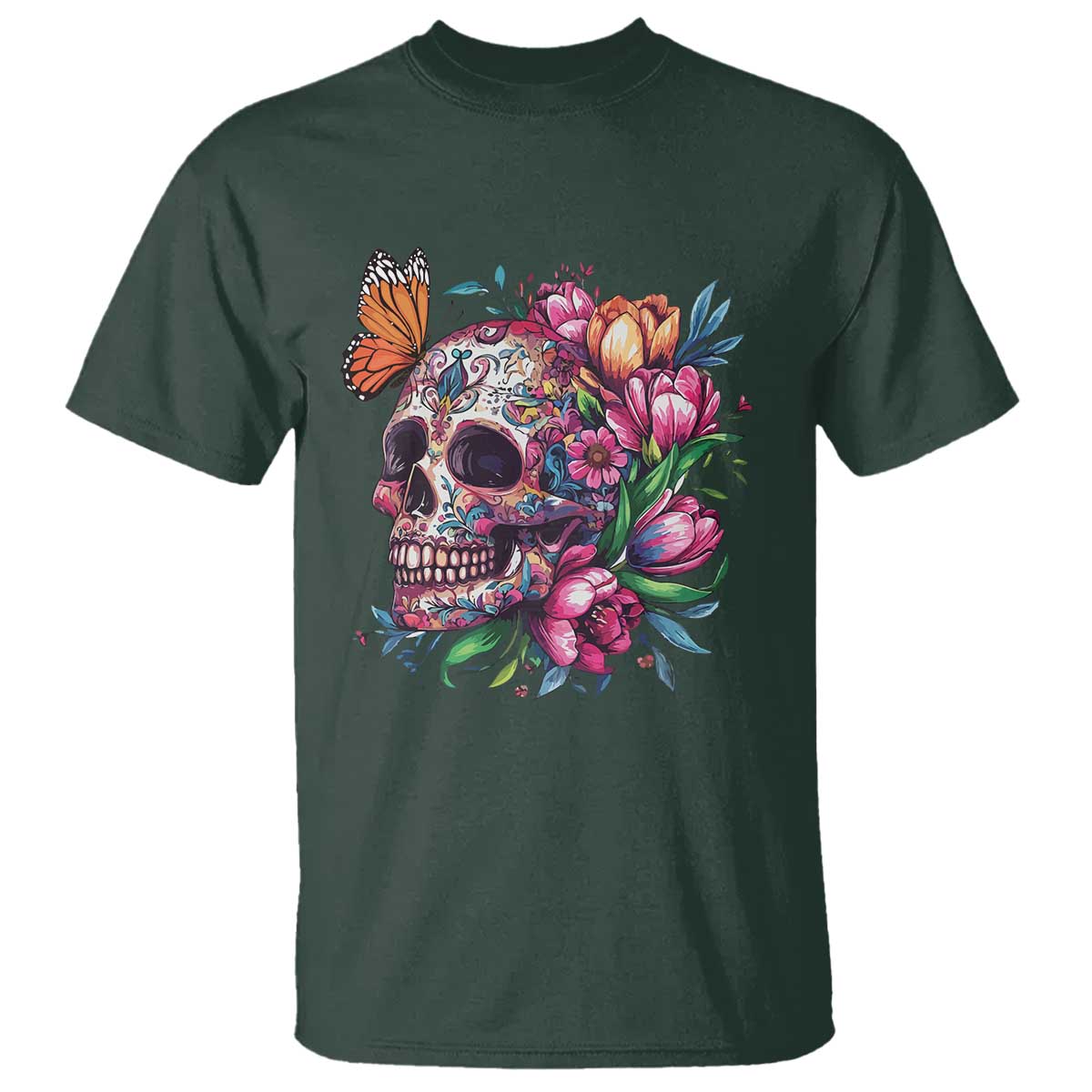day-of-the-dead-t-shirt-vintage-sugar-skull-flower-butterfly