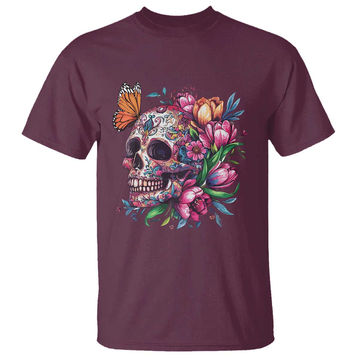 day-of-the-dead-t-shirt-vintage-sugar-skull-flower-butterfly