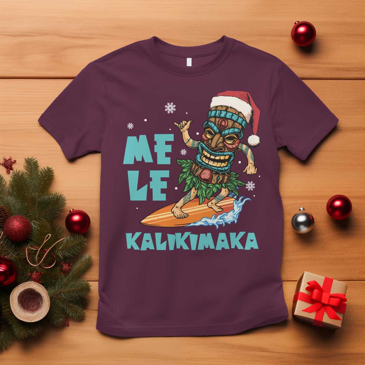 christmas-in-hawaii-t-shirt-mele-kalikimaka-santa-tiki-surfing-kakau-tattoo