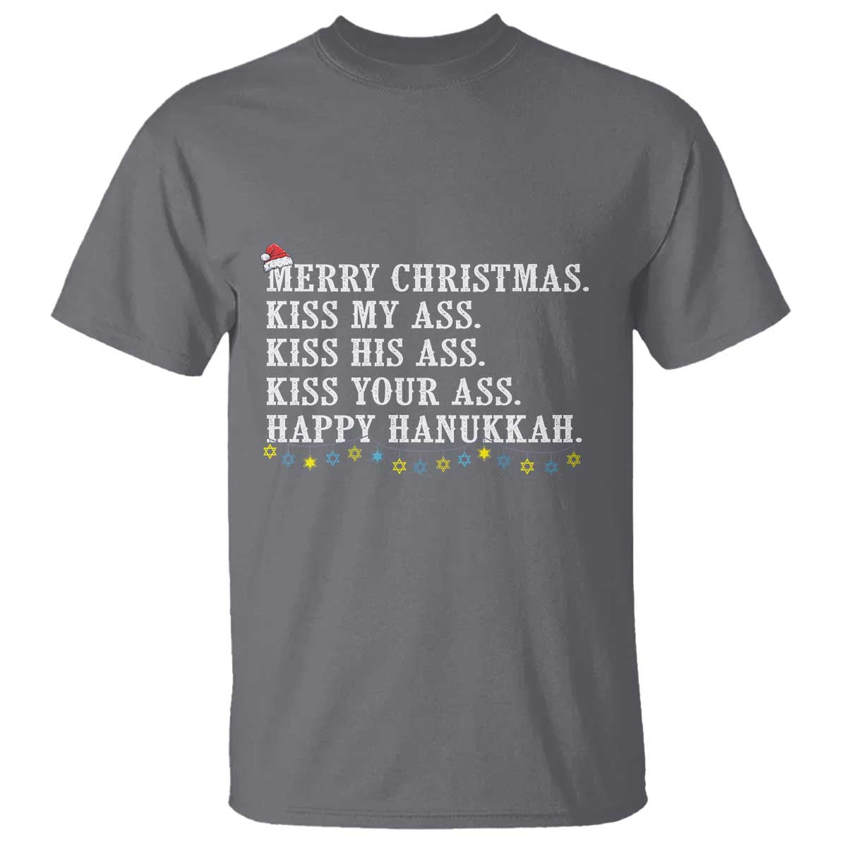 funny-merry-christmas-kiss-my-his-your-ass-happy-hanukkah-t-shirt