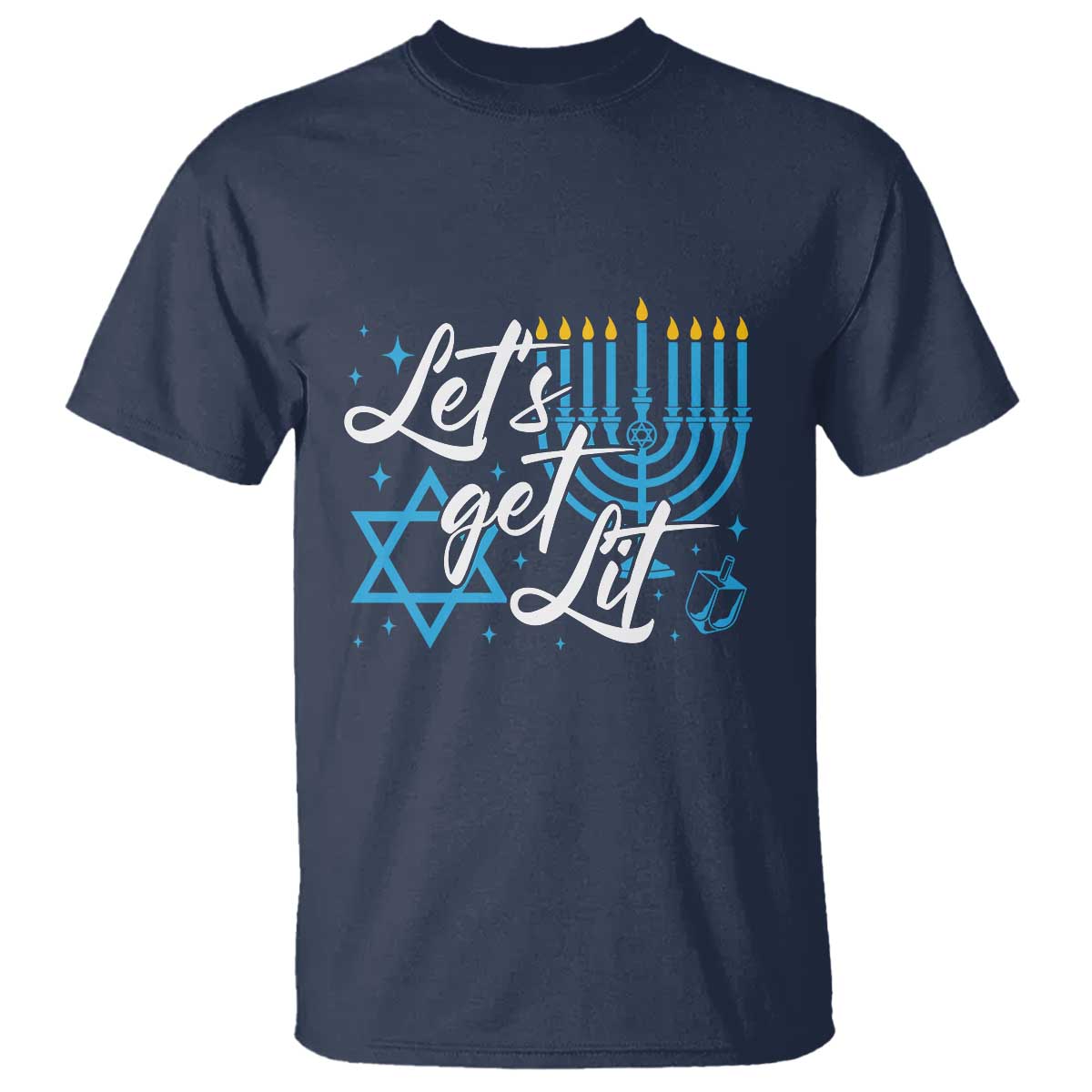 funny-hanukkah-t-shirt-lets-get-lit-menorah-david-star