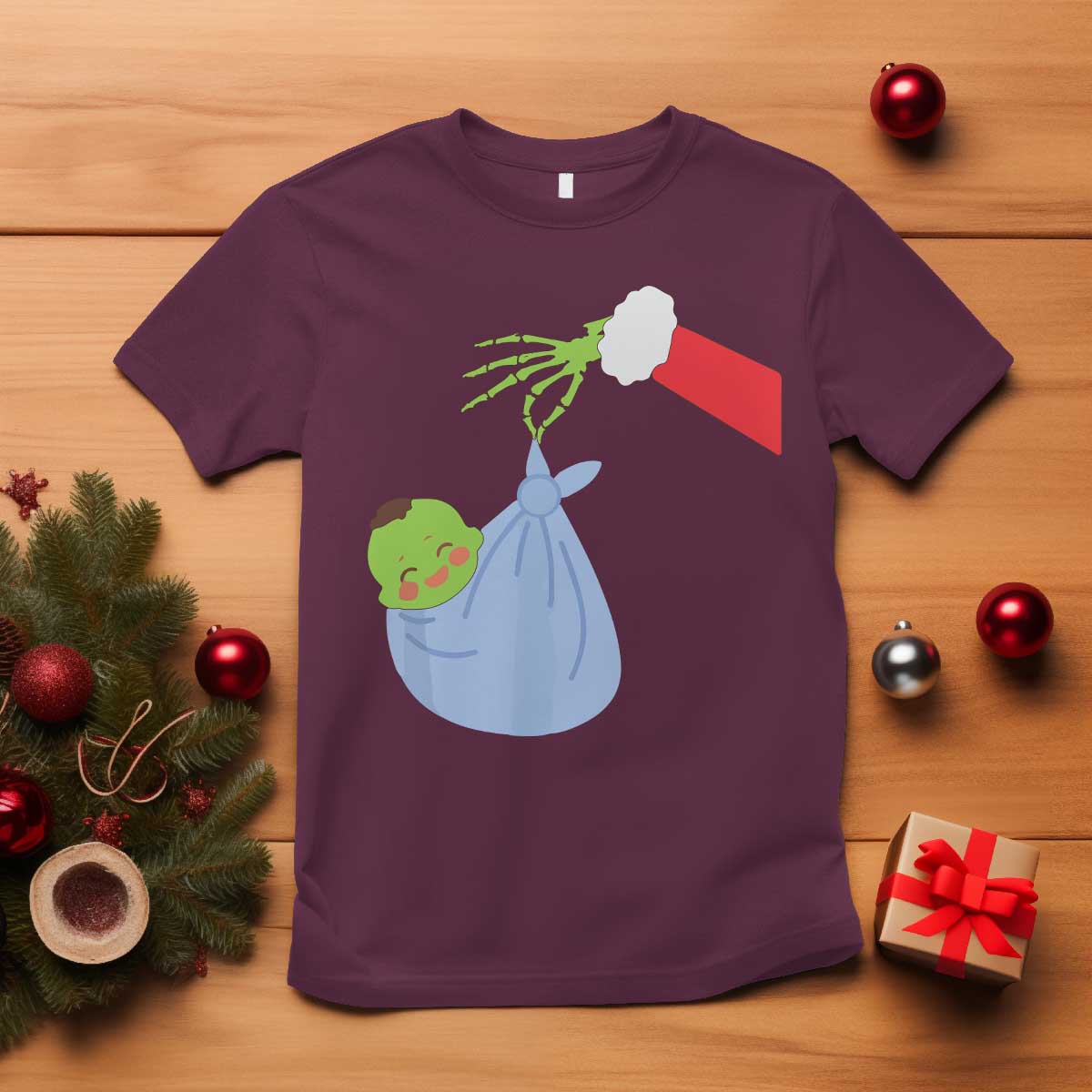 funny-nicu-labor-delivery-nurse-christmas-santa-green-baby-t-shirt