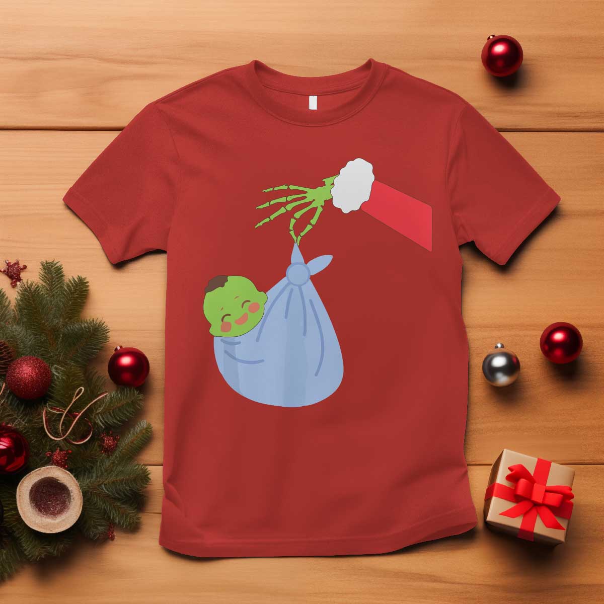 funny-nicu-labor-delivery-nurse-christmas-santa-green-baby-t-shirt