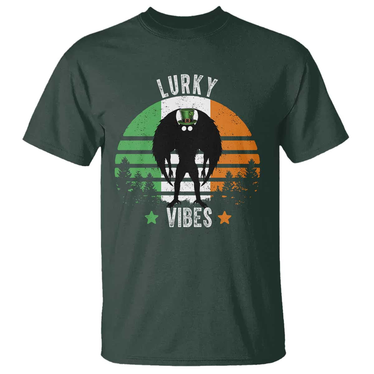 funny-st-patricks-day-mothman-t-shirt-lurky-vibes-shamrock-retro-ireland-flag