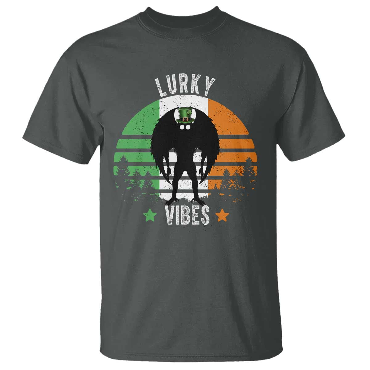 funny-st-patricks-day-mothman-t-shirt-lurky-vibes-shamrock-retro-ireland-flag