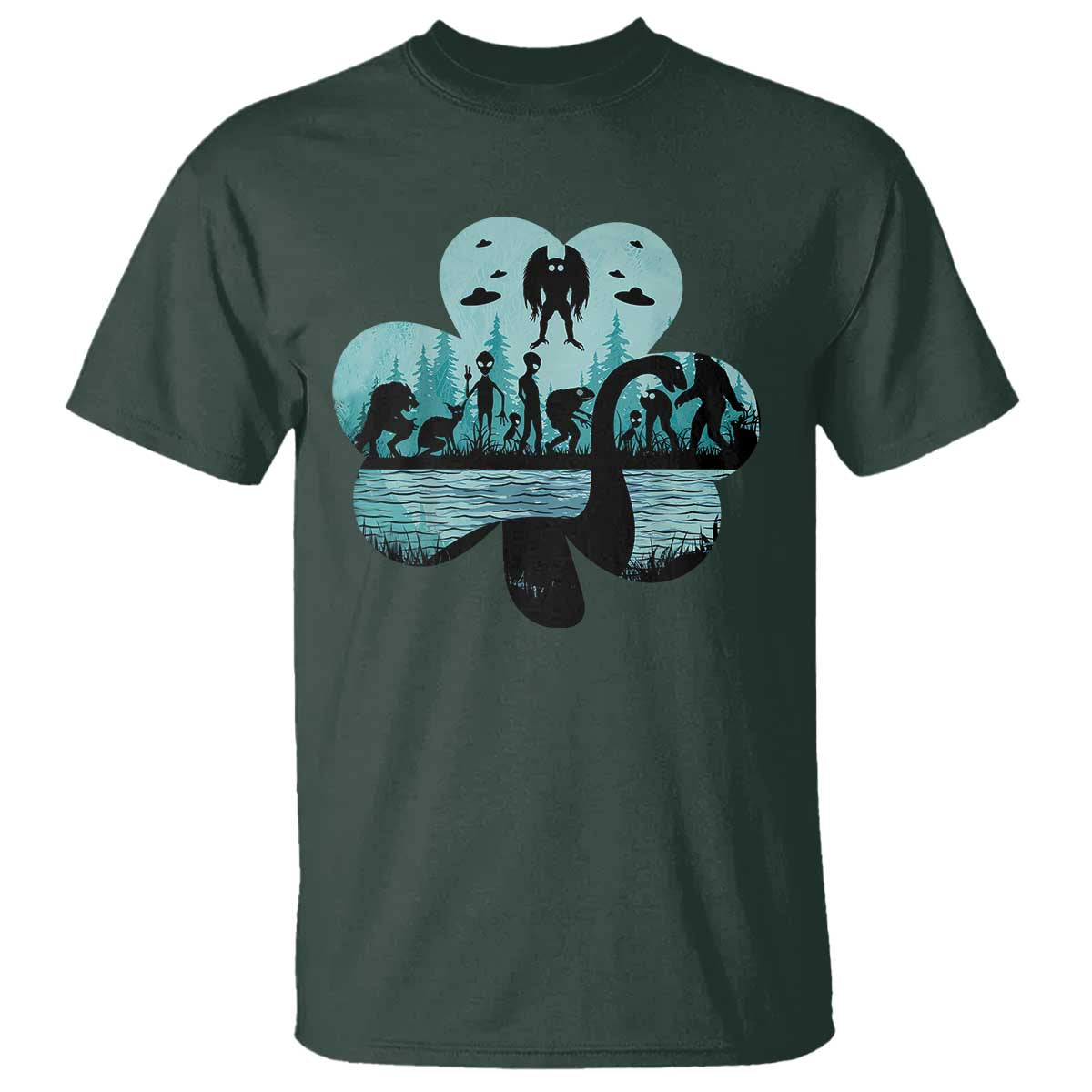 funny-cryptid-st-patricks-day-t-shirt-bigfoot-mothman-aliens-shamrock