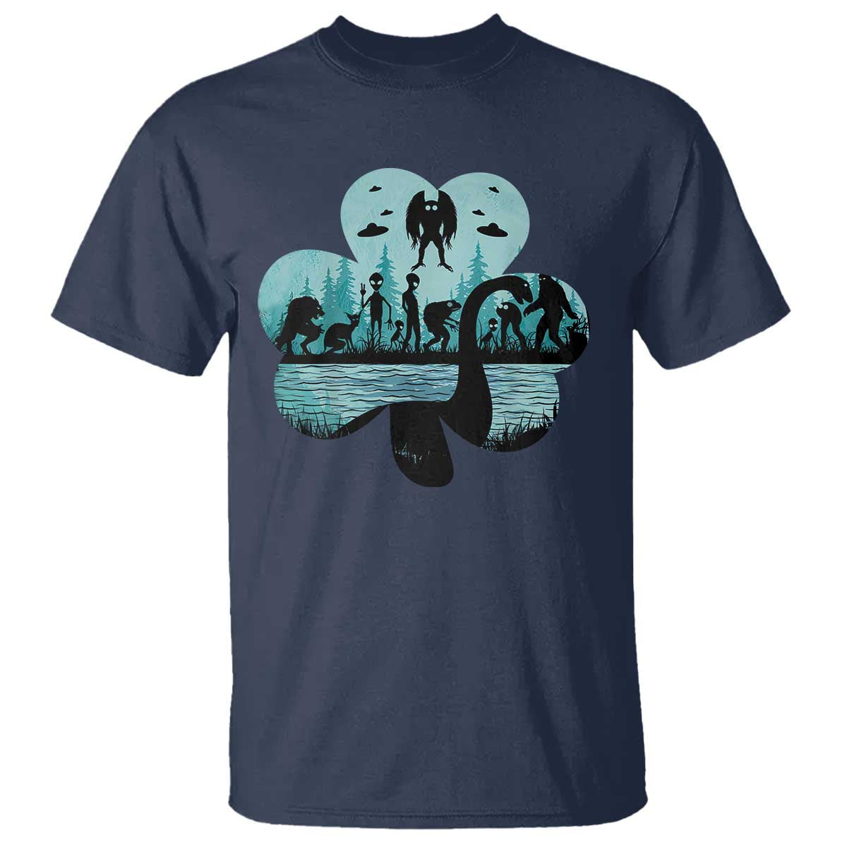 funny-cryptid-st-patricks-day-t-shirt-bigfoot-mothman-aliens-shamrock
